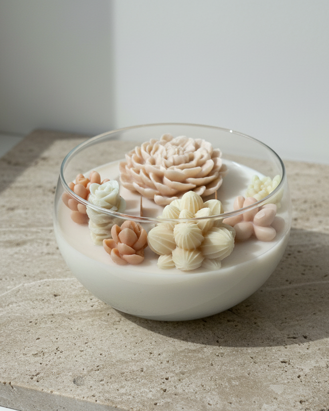 Vanilla Bloom Cam Hazneli Soya Mum | Babu Atelier
